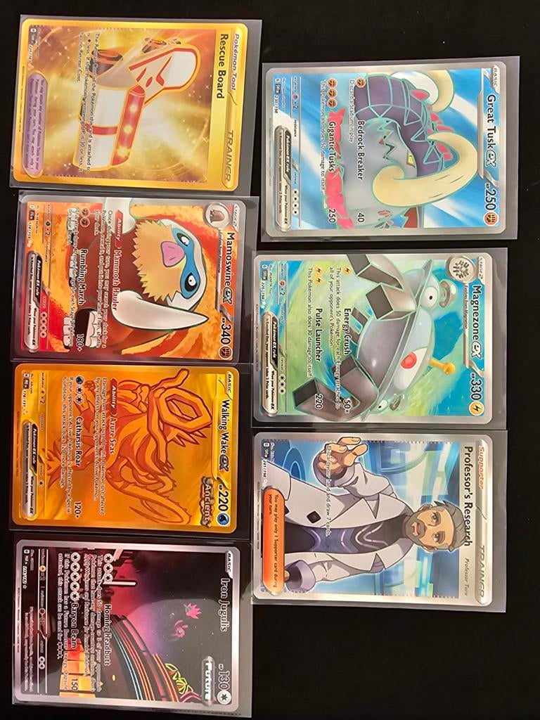 Pokémon Full Art Lot - Great Tusk, Magnezone, Mamoswine, Ophalen of Verzenden