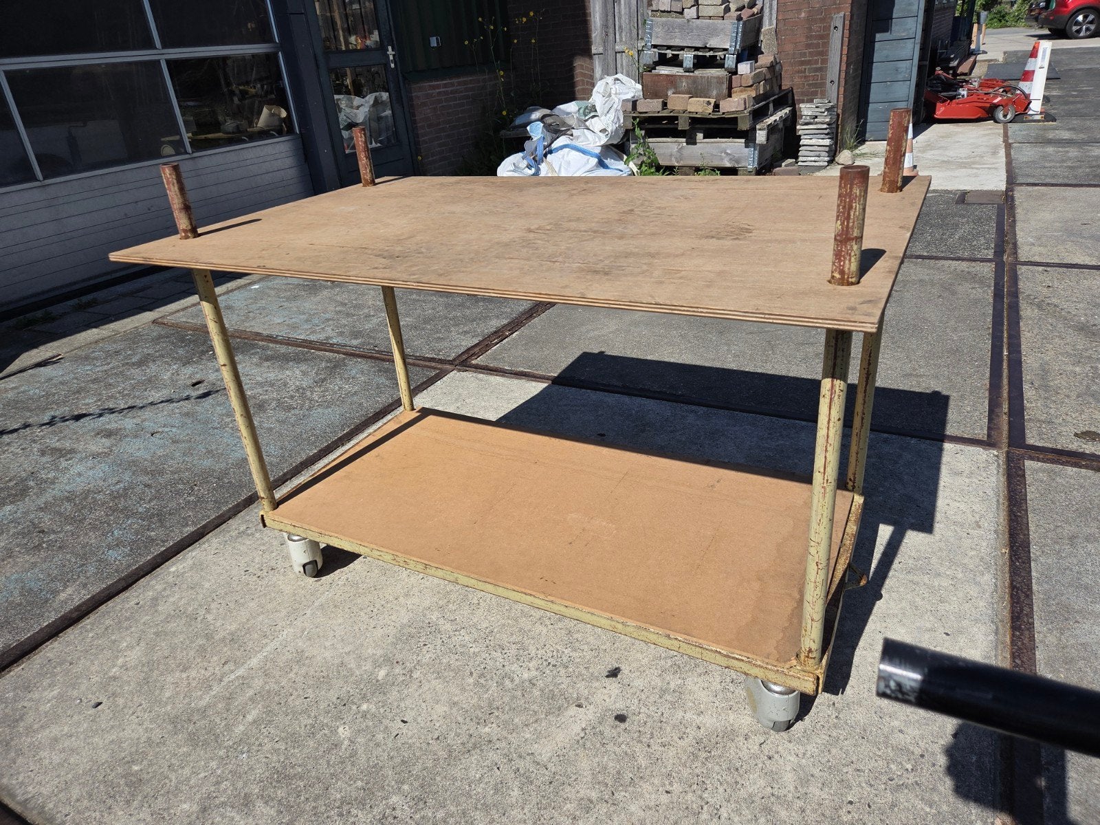 Verrijdbare  werktafel, Doe-het-zelf en Verbouw, Werkbanken, Ophalen, Gebruikt