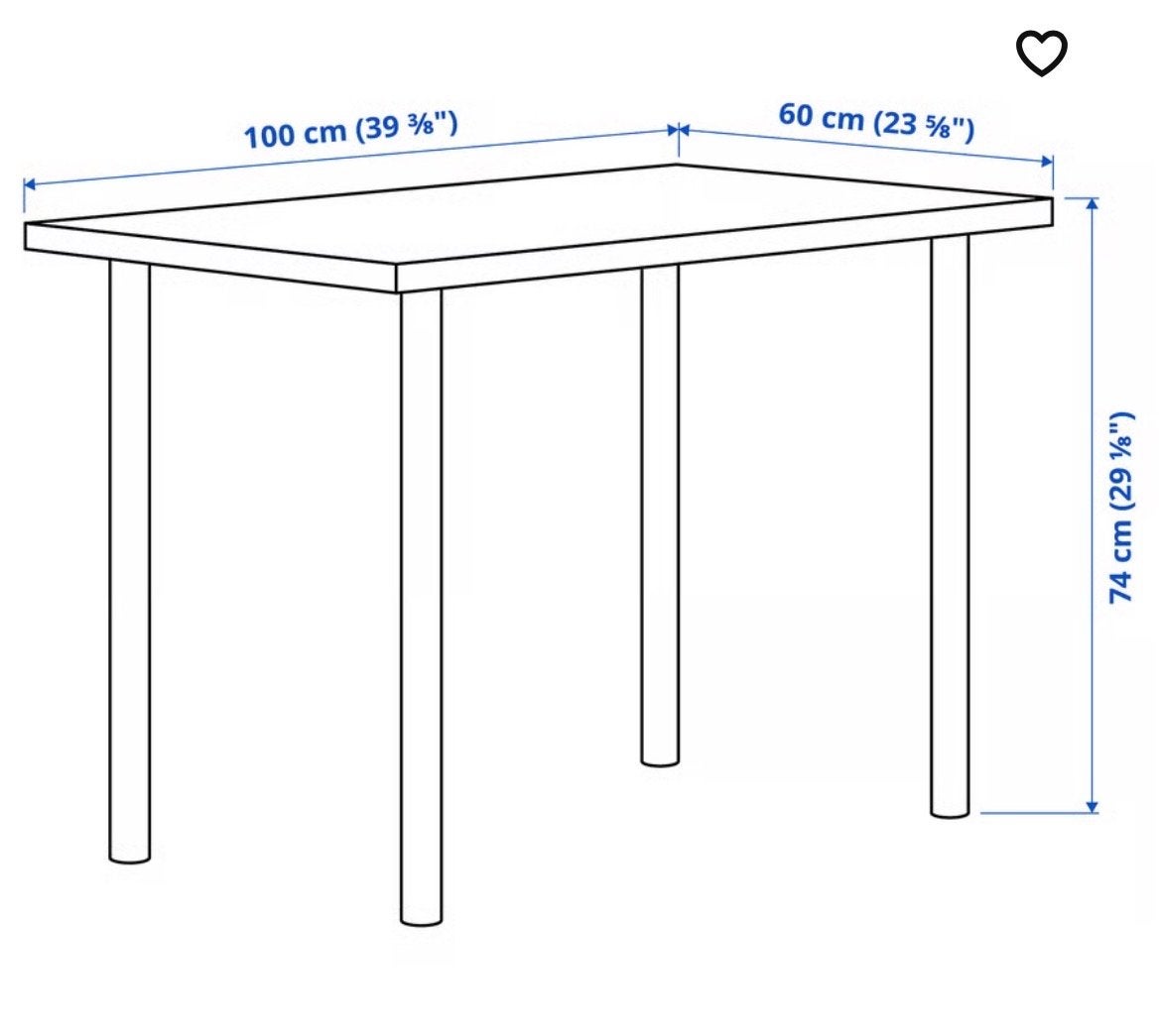 IKEA Tafel - Compact en Modern Design, Ophalen, Gebruikt, 100 tot 150 cm, Tot twee personen