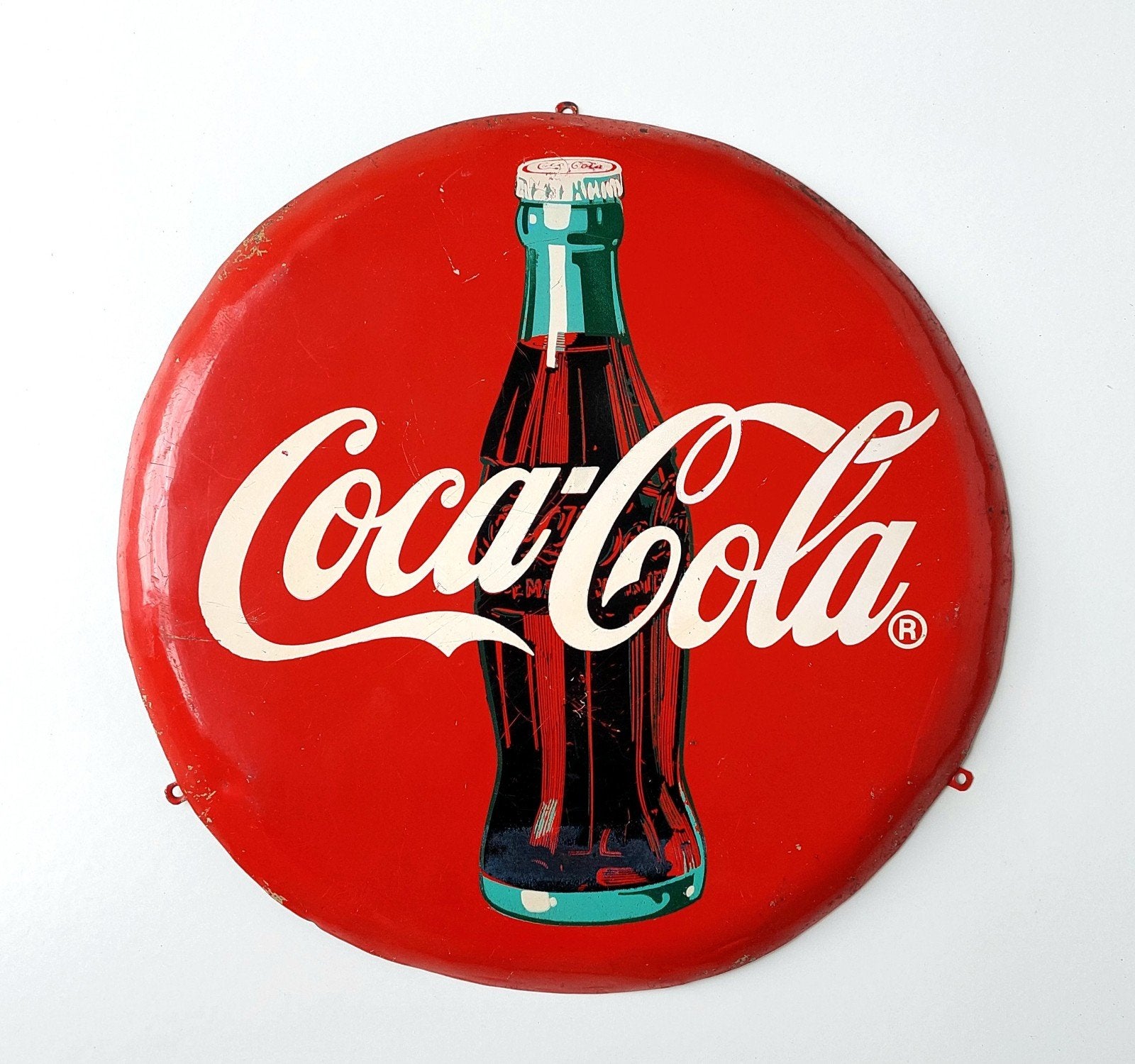 Oud Blikken Coca Cola Reclamebord geen emaille, Ophalen of Verzenden