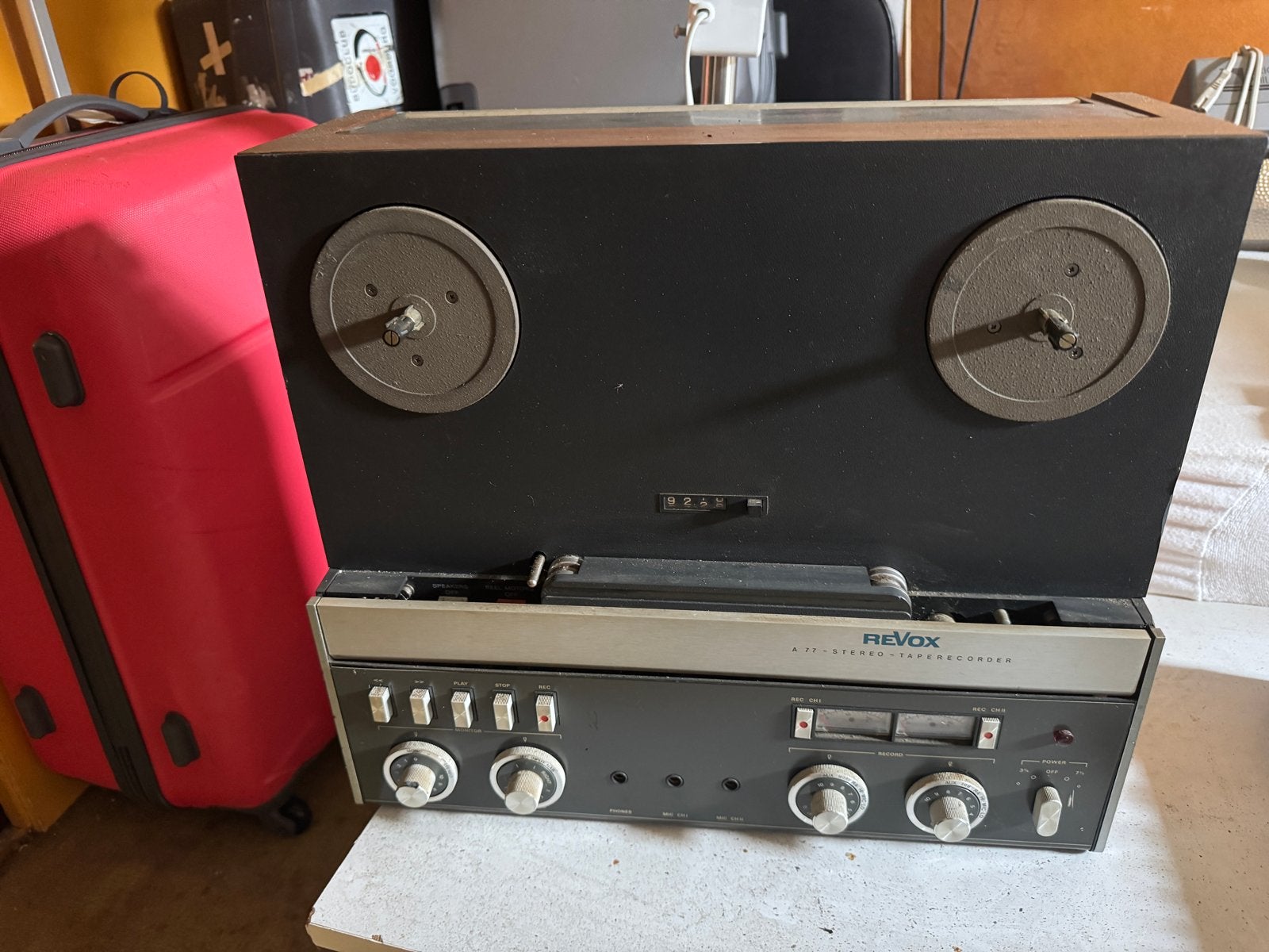 Revox A77 MK4 Bandrecorder - 2 spoor 19/9 cm met banden, Ophalen of Verzenden, Bandrecorder, Met banden
