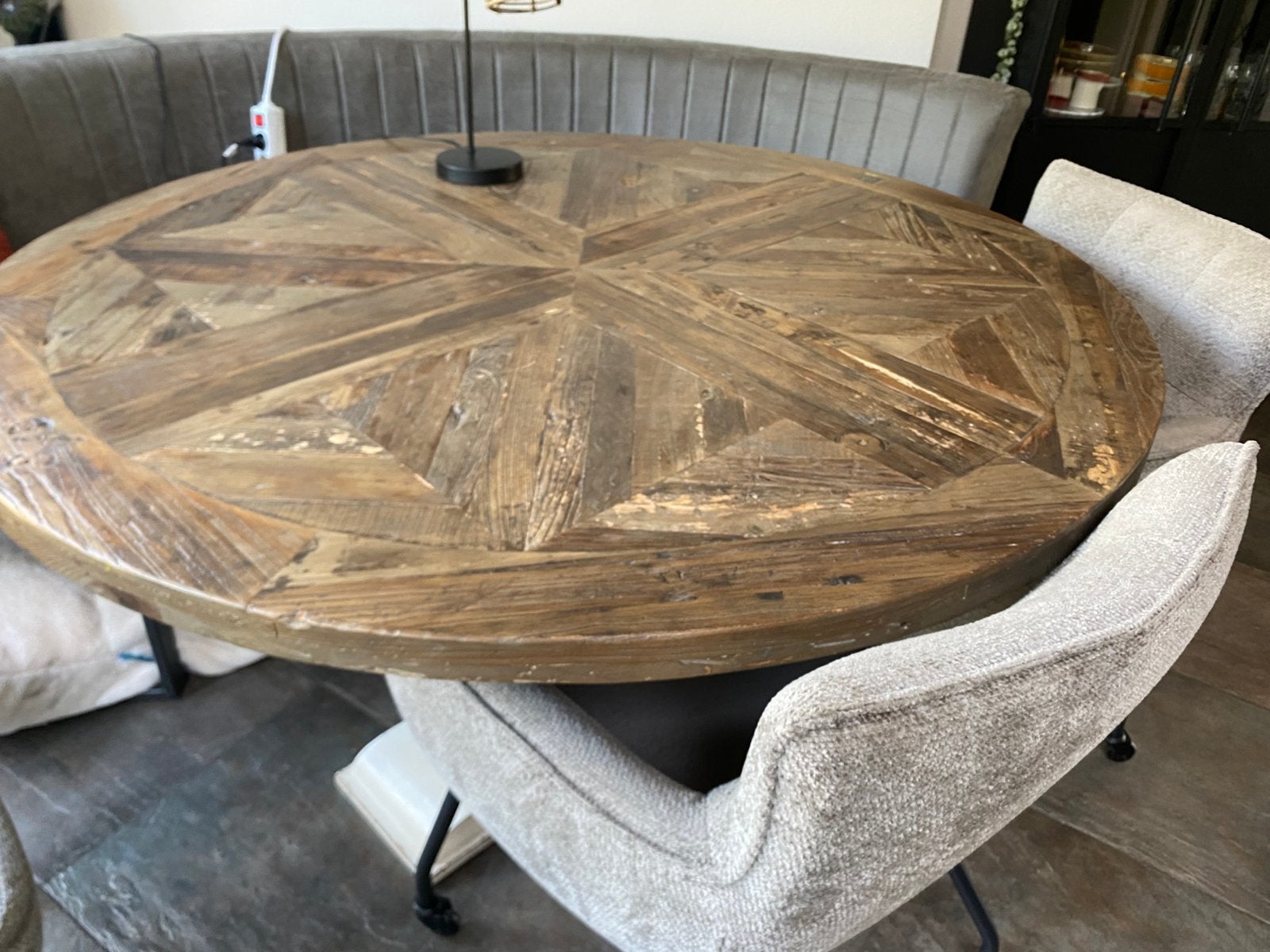 Gave ronde tafel, Ophalen, Gebruikt, 100 tot 150 cm, Rond
