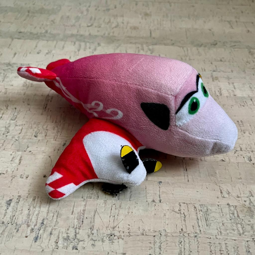 Disney Planes Rochelle knuffel rood vliegtuig - 20 cm, Gebruikt, Overige merken, Disney, Overige typen