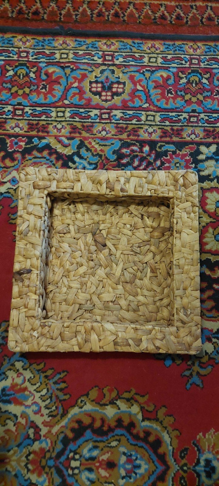 6 x Plateau dienblad fruitschaal waterhyacint 6x, Huis en Inrichting, Natuurlijk materiaal, Vierkant, Ophalen of Verzenden, Zo goed als nieuw