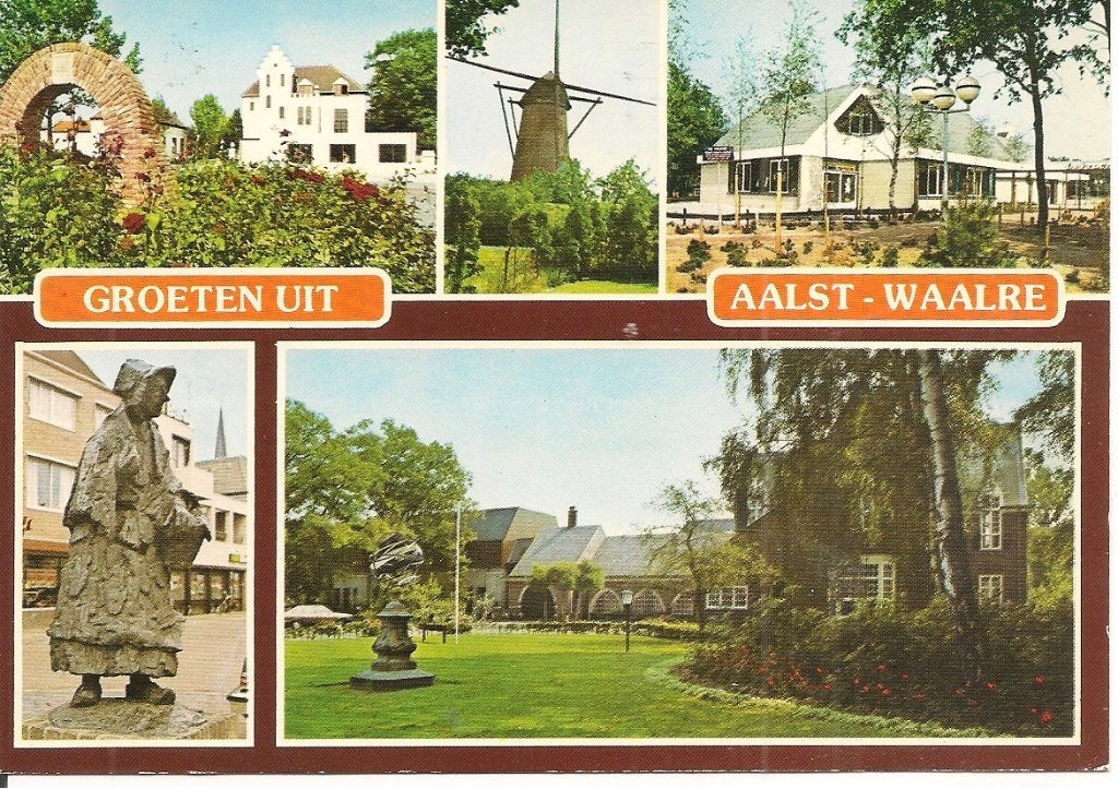 Oude ansichtkaart Groeten uit Aalst-Waalre, Ophalen of Verzenden, 1980 tot heden, Gelopen, Noord-Brabant