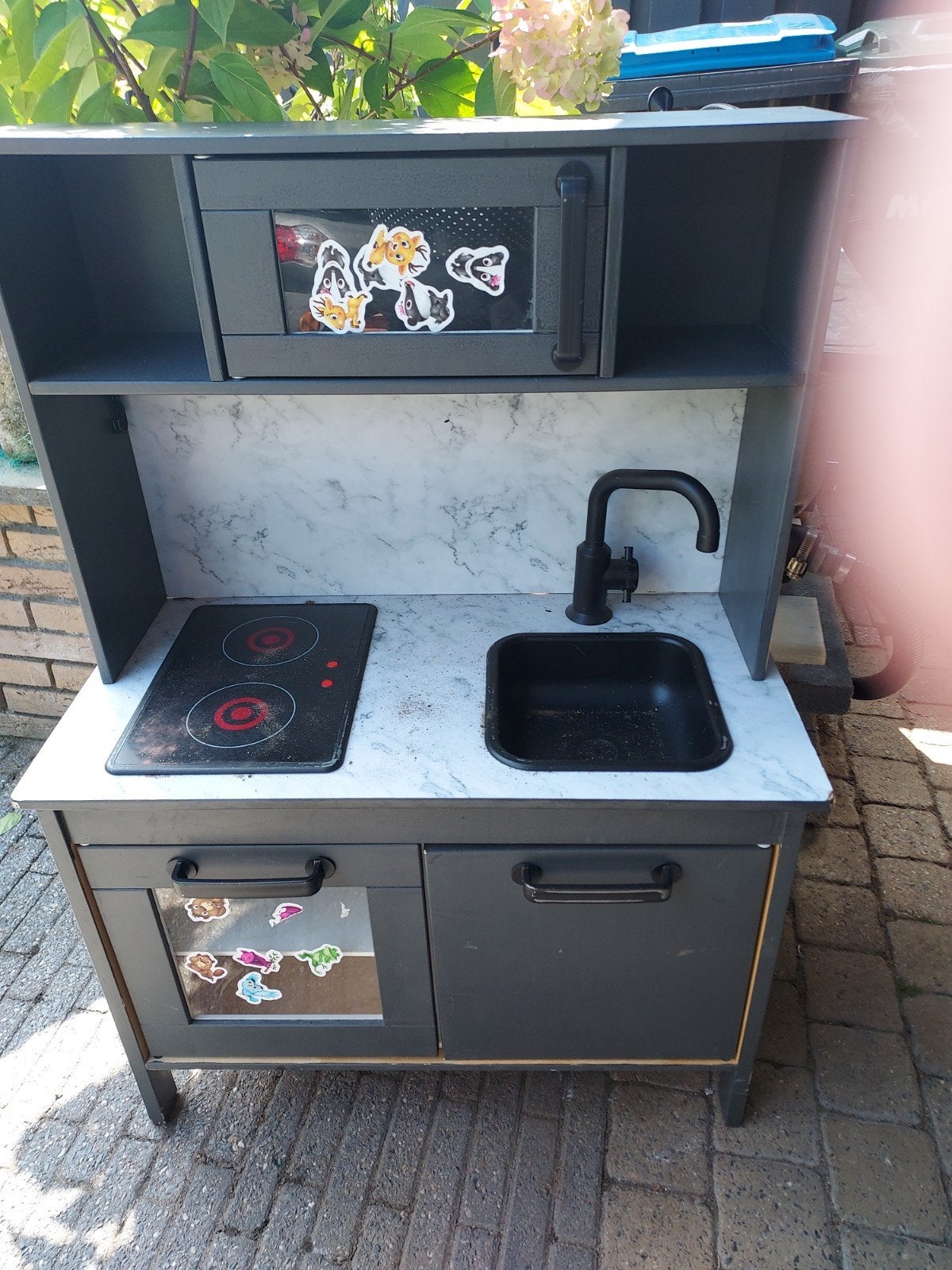 kinder keuken, Ophalen