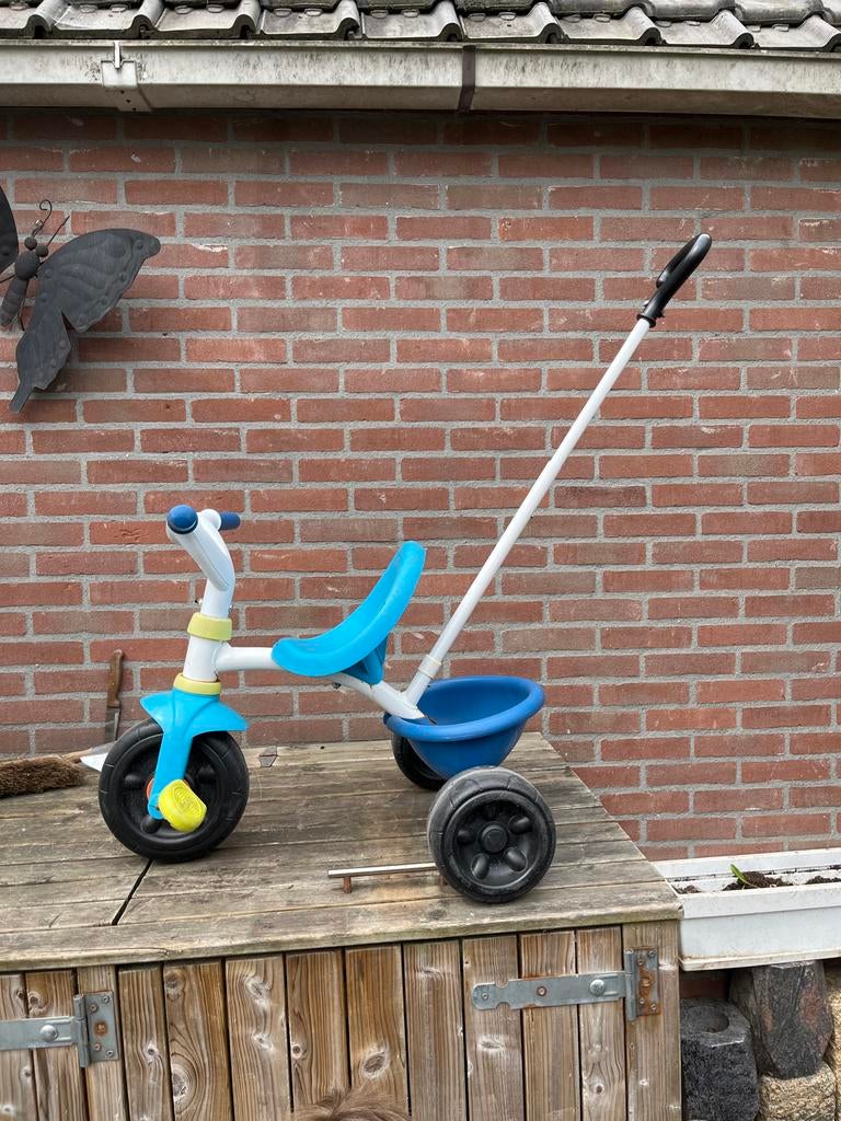 Smoby driewieler met duwstang, Fietsen en Brommers, Fietsen | Driewielers, Ophalen, Gebruikt, Duwstang
