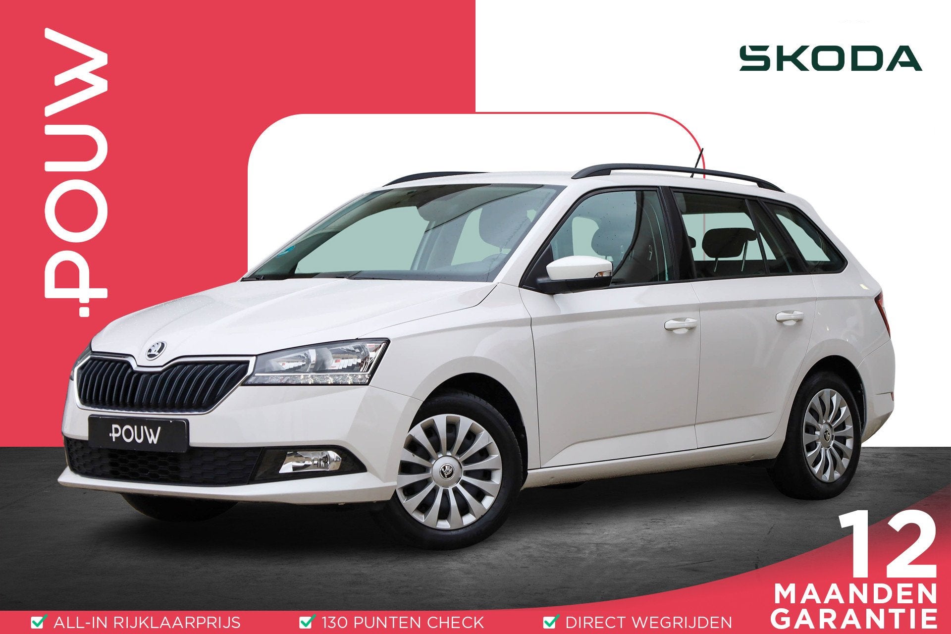 Skoda Fabia Combi 1.0 TSI 95pk Ambition | Parkeersensor | Cr, Auto's, Voorwielaandrijving, 12 maanden, Stof, Gebruikt