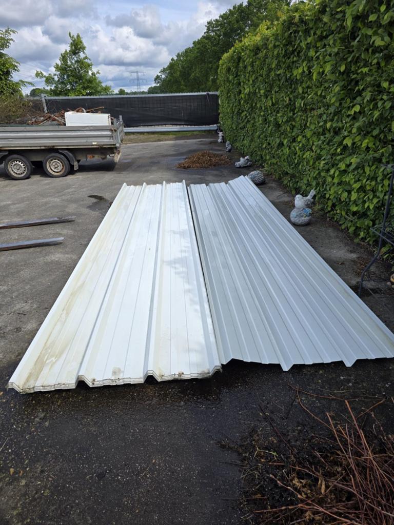 Nieuwe damwandplaten wit, Doe-het-zelf en Verbouw, Platen en Panelen, Ophalen, Nieuw