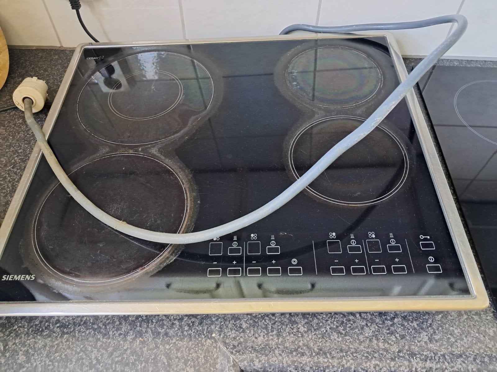 Siemens Inductiekookplaat - Gebruikt maar werkt perfect, Gebruikt, Inbouw, Inductie, 4 kookzones