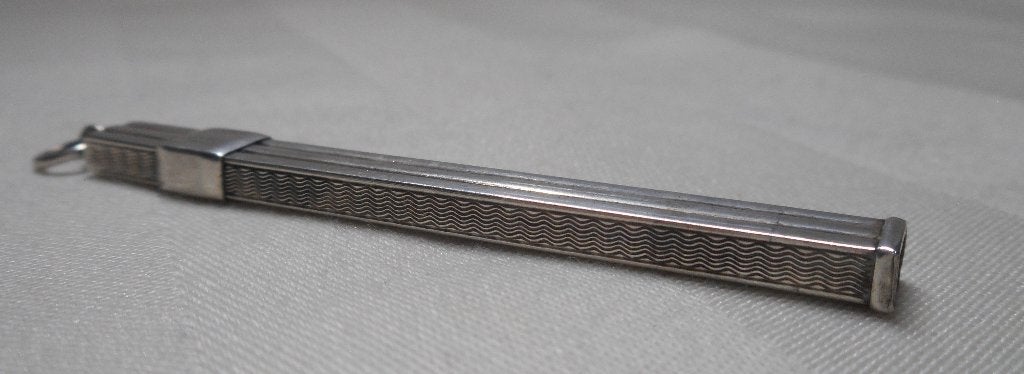 Antiek zilveren uitschuifbare tandenstoker nr.1389, Verzenden, Zilver