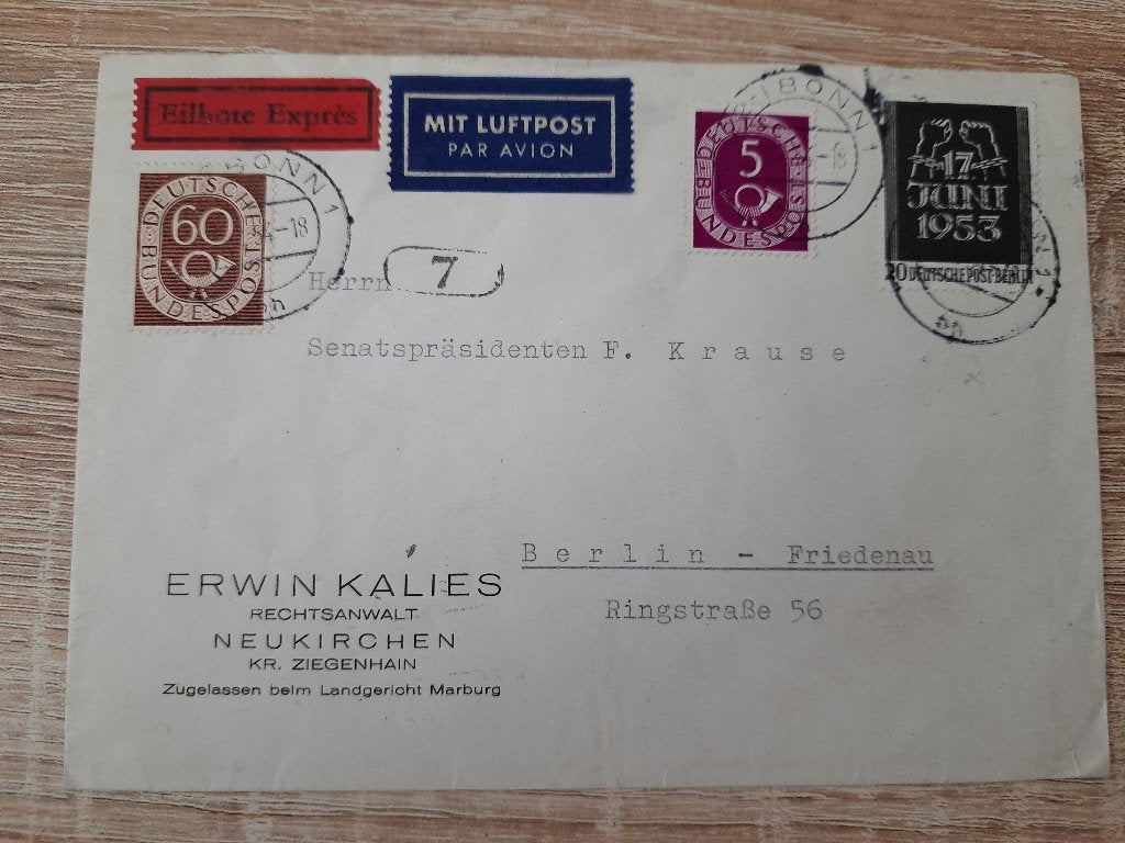 Duitsland Brief, etc., Verzenden, BRD, Gestempeld