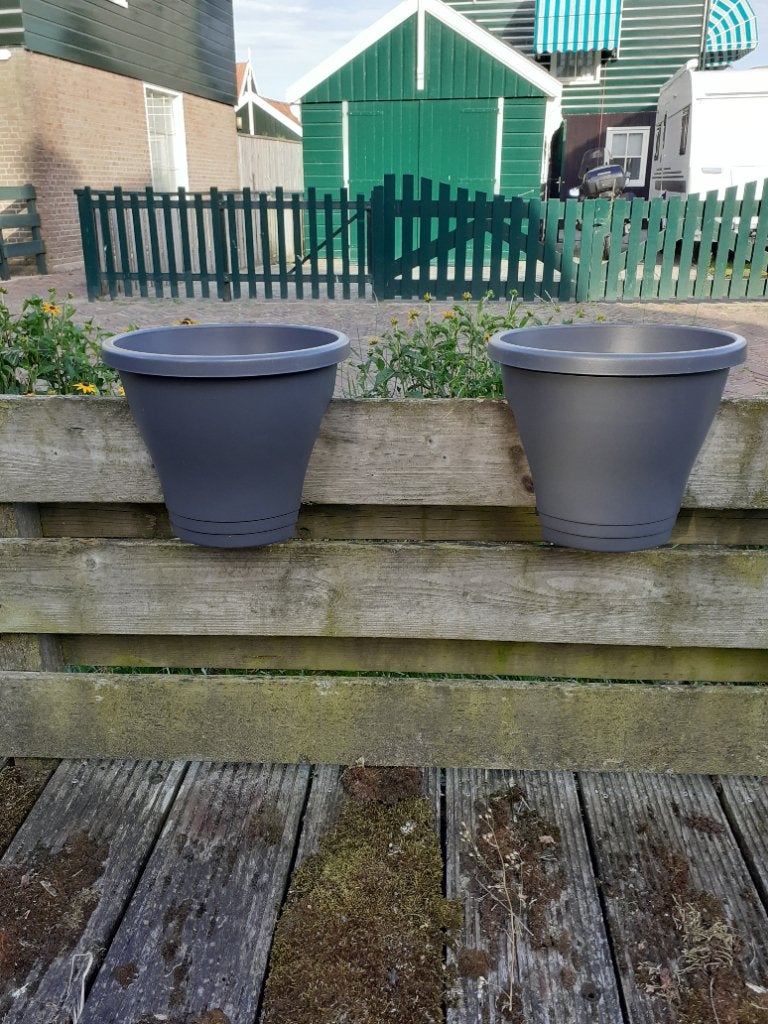 Plantenbak voor op schutting, Tuin en Terras, Bloembakken en Plantenbakken, Ophalen, Kunststof, Minder dan 60 cm, Rond