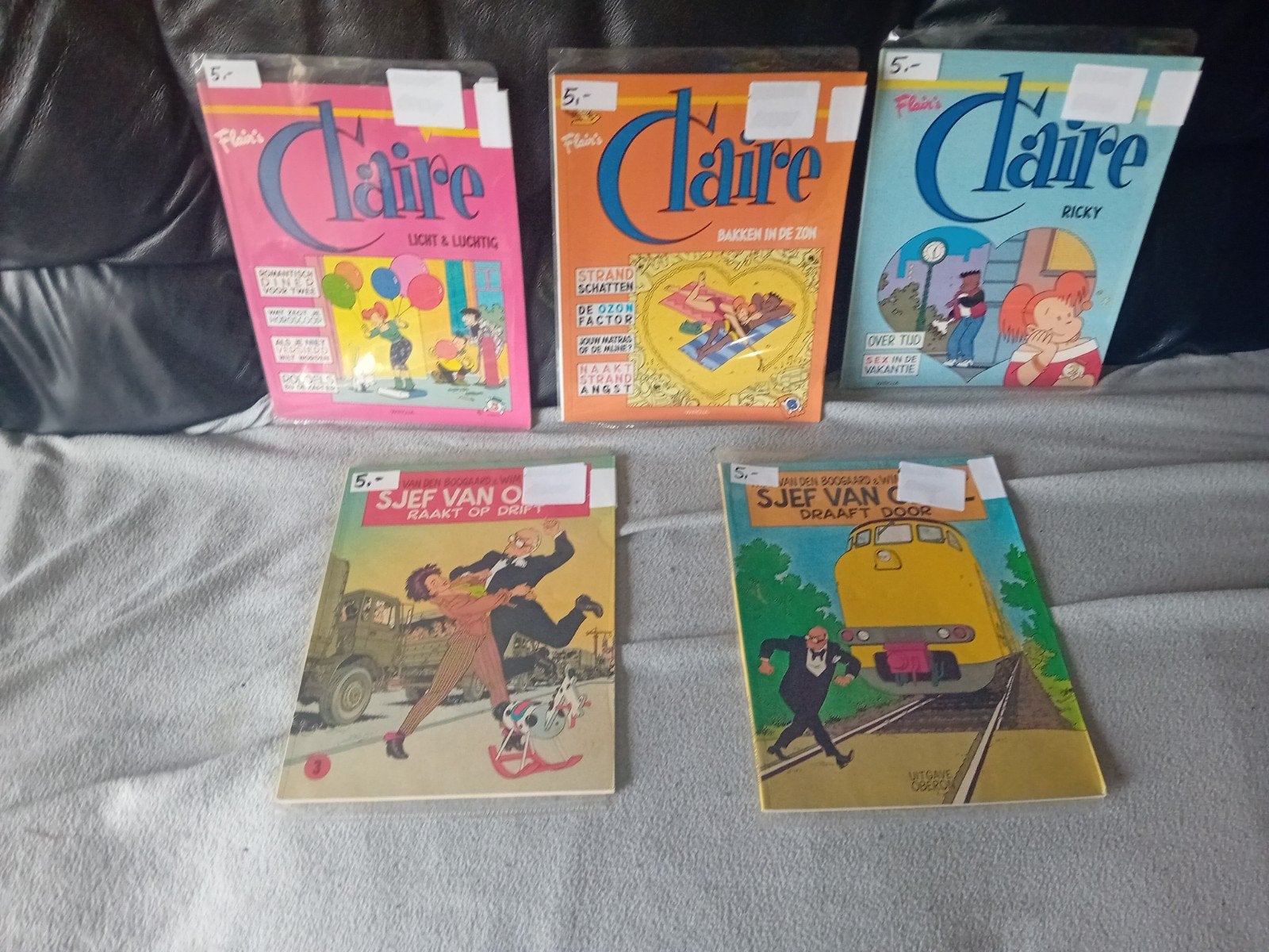 STRIPBOEKEN VAN  CLAIRE EN SJEF VAN OEKEL, Boeken, Meerdere stripboeken, Ophalen of Verzenden, Zo goed als nieuw