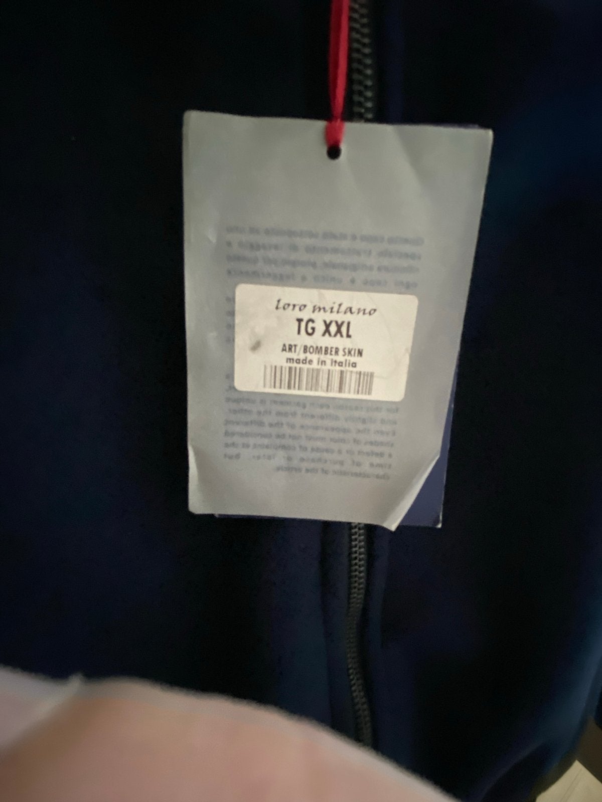 Loro Milano Bomberjack - TG XXL - Nieuw met label, Ophalen of Verzenden, Nieuw, Overige maten, Blauw