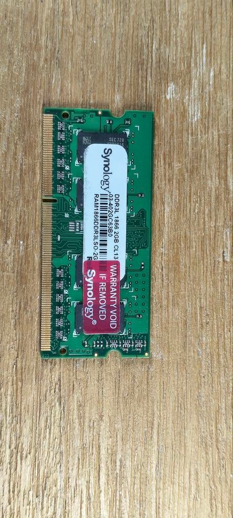 Synology DDR3L 2GB RAM Geheugenmodule voor NAS, Server, DDR3, Ophalen of Verzenden, Zo goed als nieuw