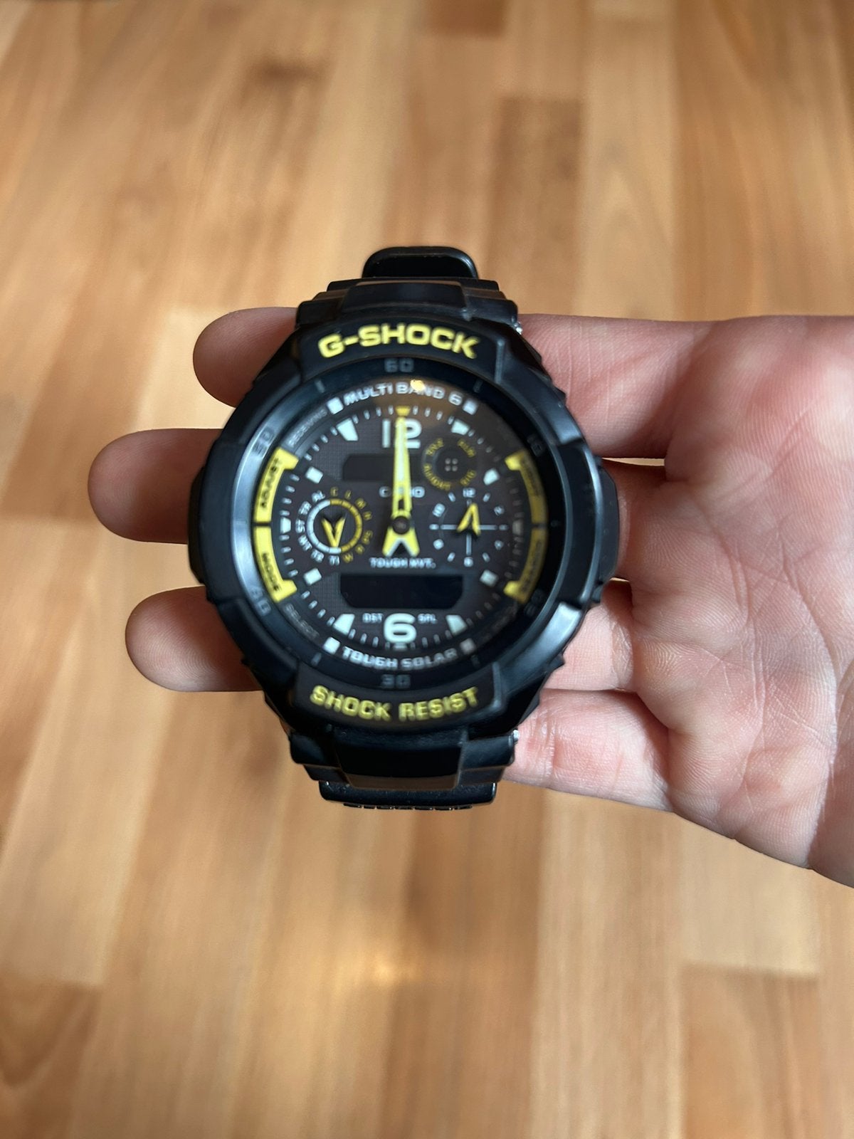 Casio G-Shock GW-3500B Tough Solar Multi Band 6, Ophalen, Zo goed als nieuw, Zwart, IOS
