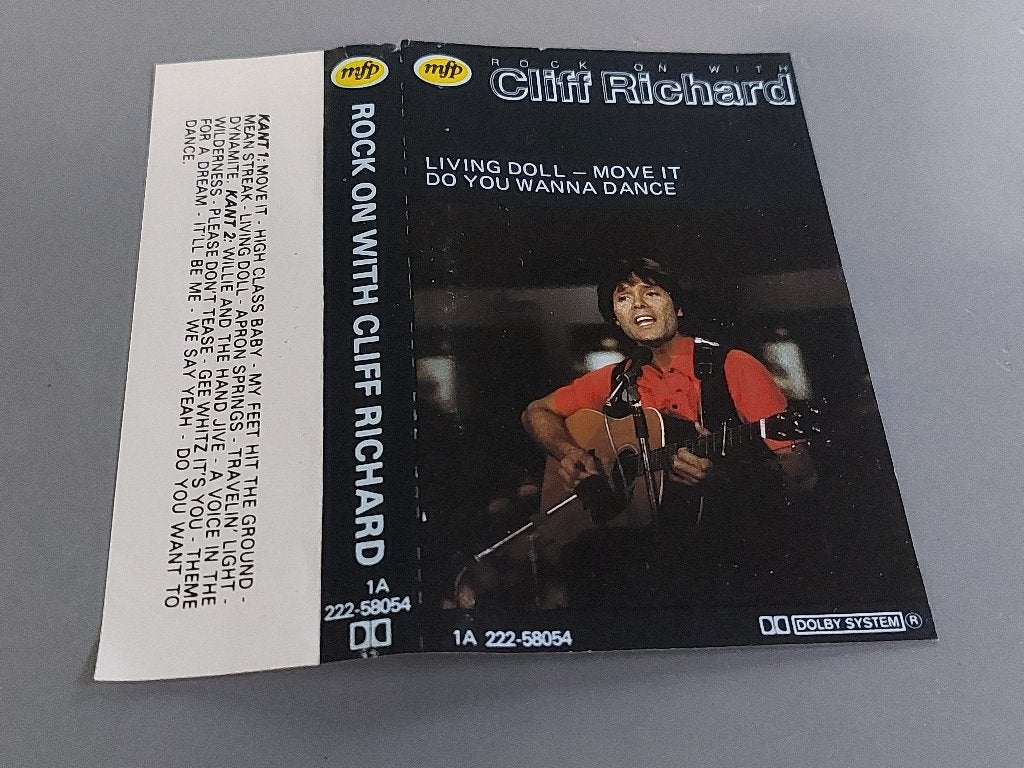CLIFF RICHARD - ROCK ON WITH CLIFF (MC), 1 bandje, Ophalen of Verzenden, Zo goed als nieuw, Origineel