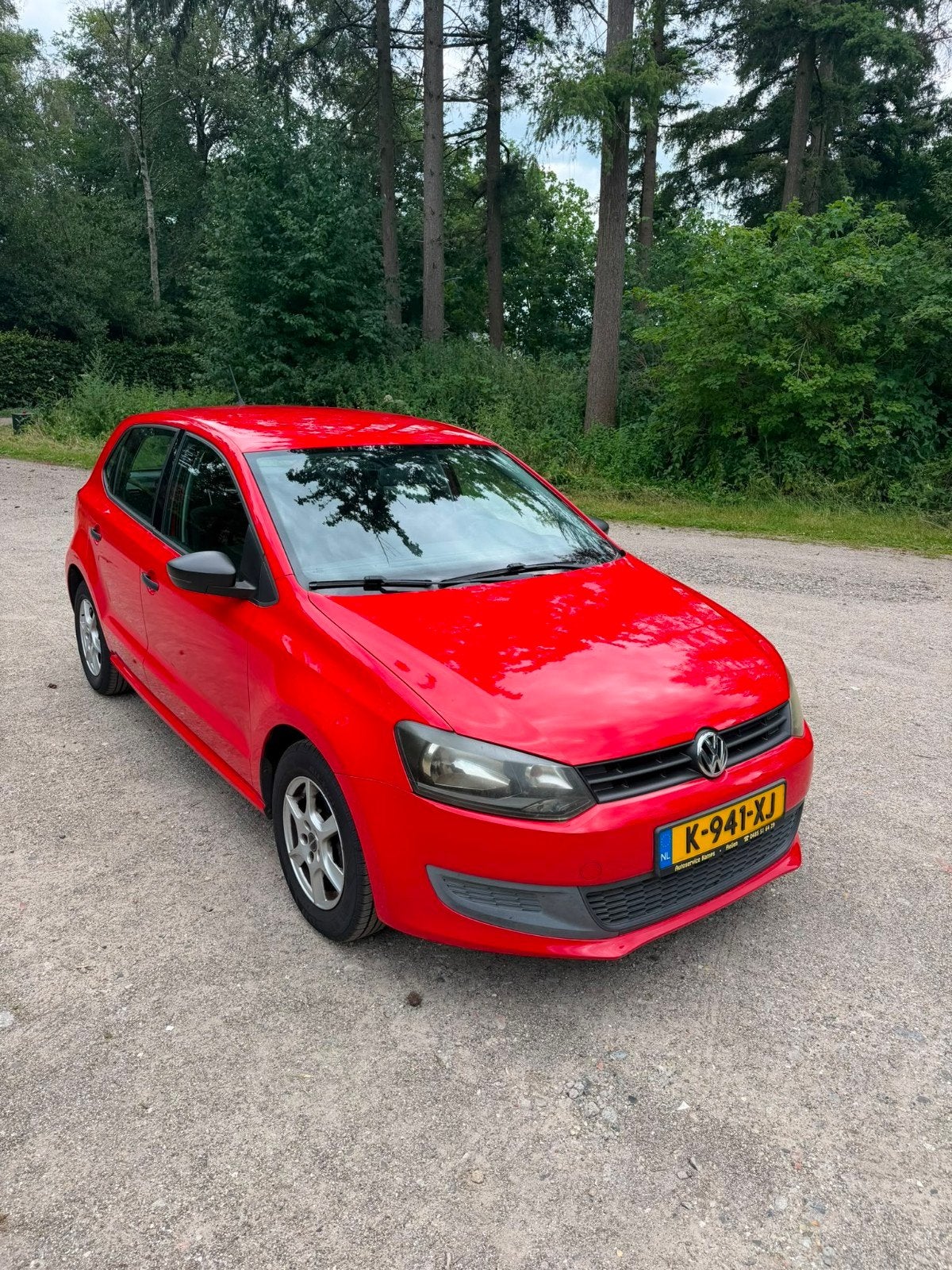 Volkswagen Polo 1.2 6V 44KW 5D My2009 2011 Rood, Auto's, Voorwielaandrijving, 967 kg, 40 €/maand, 1198 cc