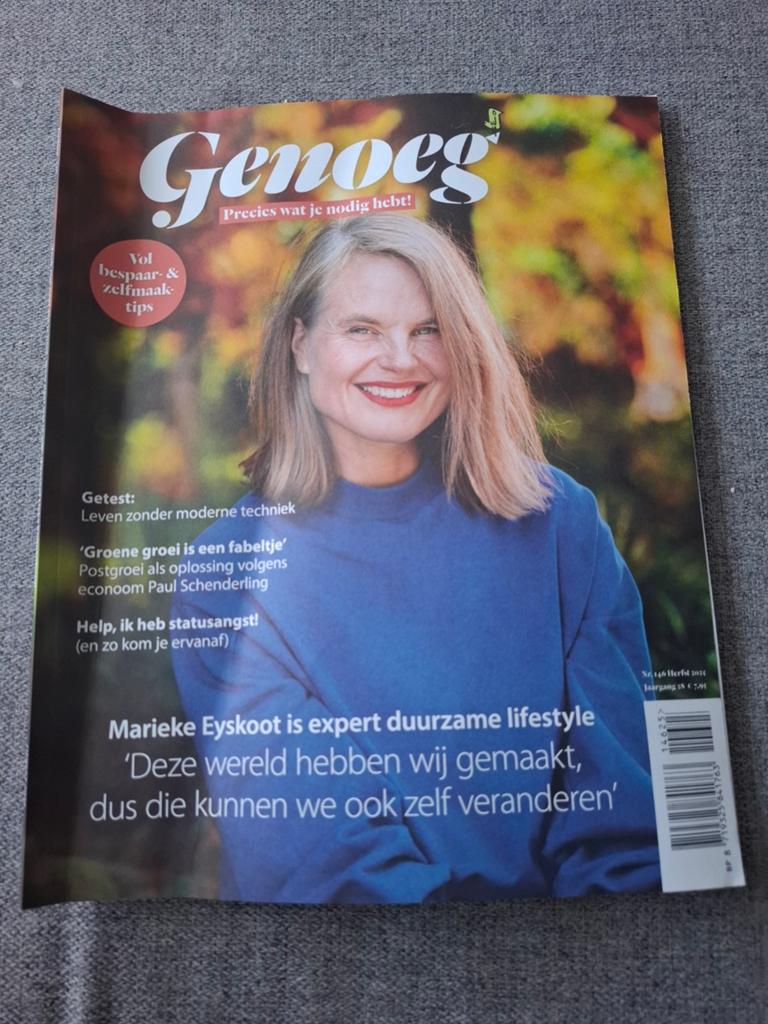 Genoeg Magazine - Herfst 2025 - Duurzame Lifestyle, Boeken, Tijdschriften en Kranten, Ophalen of Verzenden, Gelezen, Overige typen