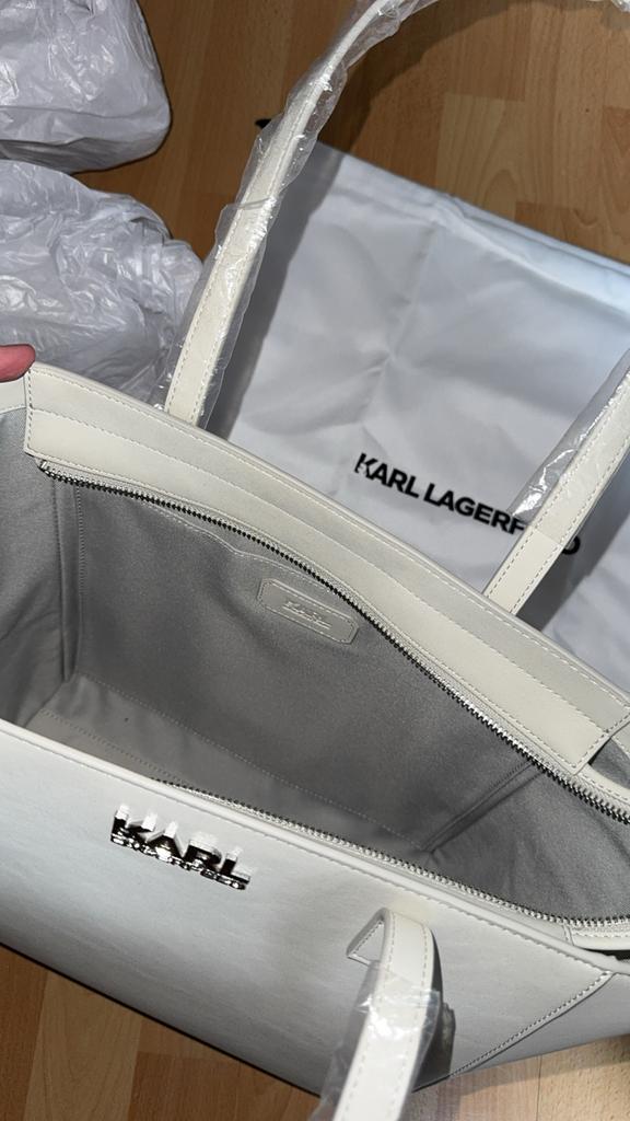 Nieuwe Karl Lagerfeld Shopper Tas Wit, Sieraden, Tassen en Uiterlijk, Tassen | Damestassen, Ophalen of Verzenden, Nieuw, Wit, Shopper