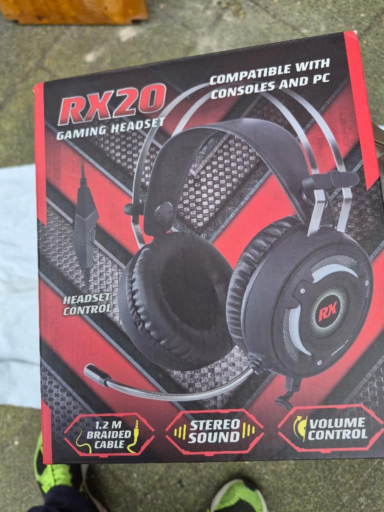 RX20 Gaming koptelefoon Over-ear Comfortabele kussens, Gebruikt, Surround, Over oor (circumaural), Ophalen