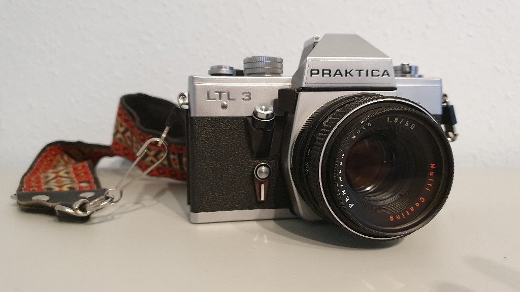Praktica LTL 3 met 3 lenzen en accessoires - nieuwstaat, Ophalen of Verzenden, Gebruikt, Spiegelreflex, Overige Merken