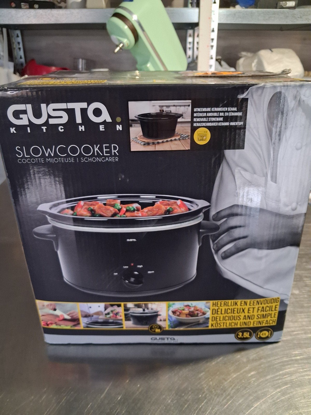Gusta Kitchen Slowcooker 3.5L - Nieuw in doos, Ophalen, Nieuw