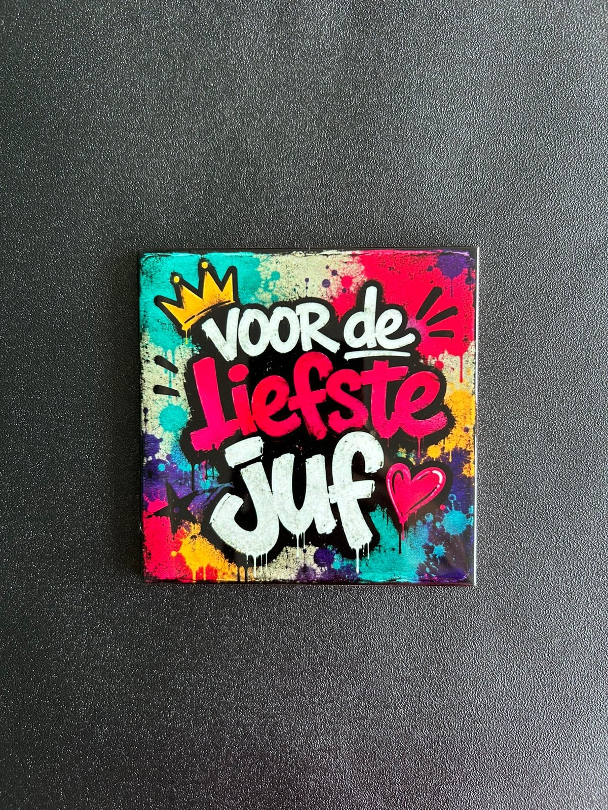 Tegel voor de liefste juf, Ophalen of Verzenden
