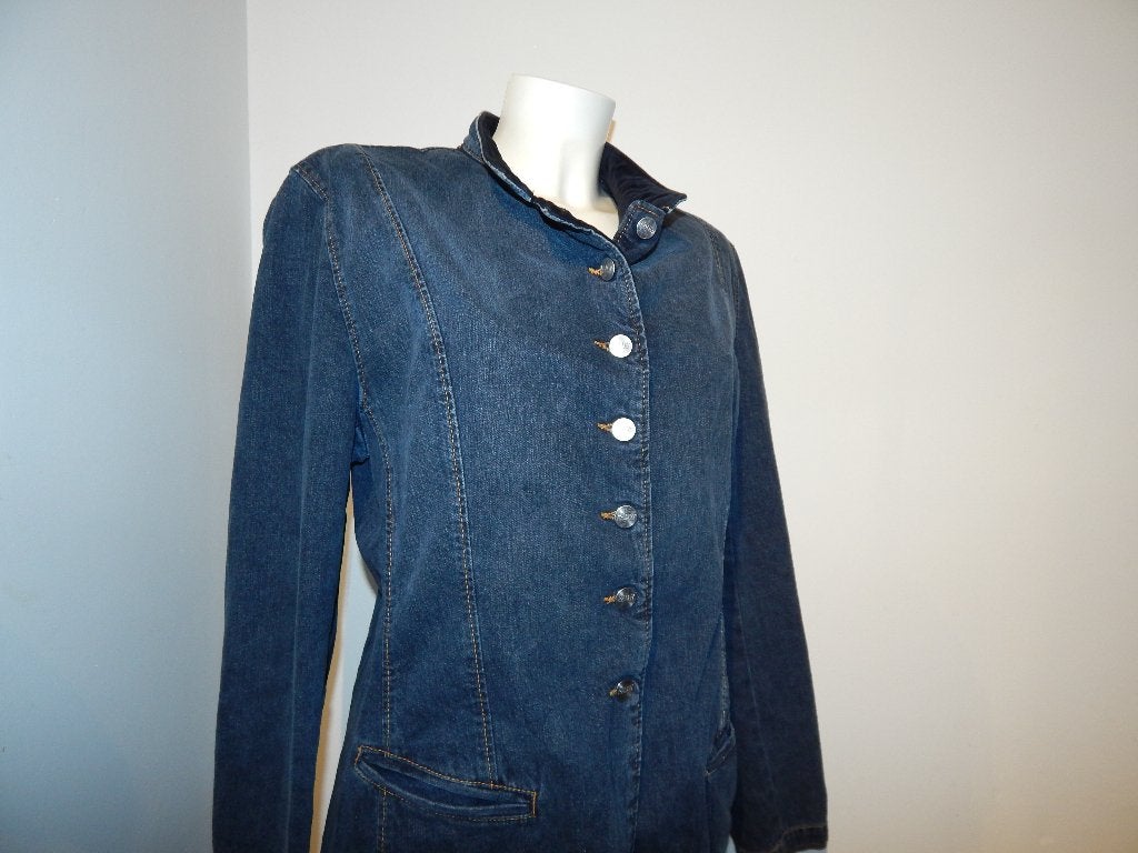 Pauw Amsterdam jeans officiers jas langer model vintage 5/44, Kleding | Dames, Blauw, Maat 42/44 (L), Pauw, Ophalen of Verzenden