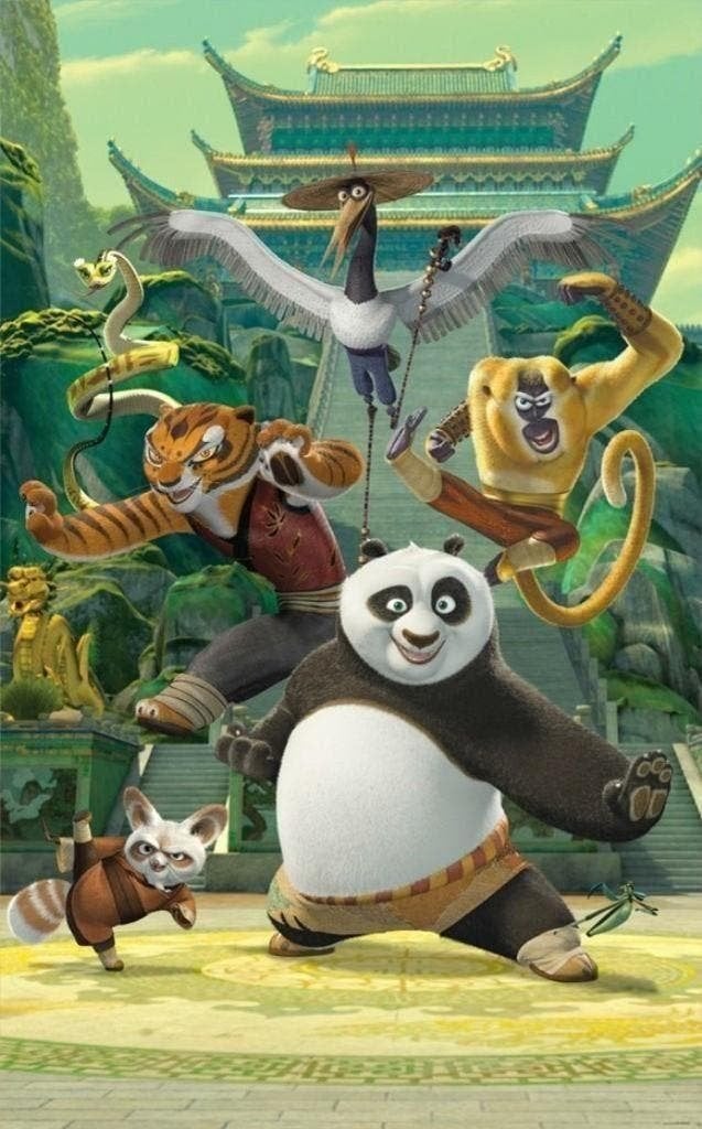 Kung Fu Panda Poster Behang - Walltastic - VAN 49 VOOR 27,50, Meerkleurig, Ophalen of Verzenden, Fotobehang, 5 tot 10 m²