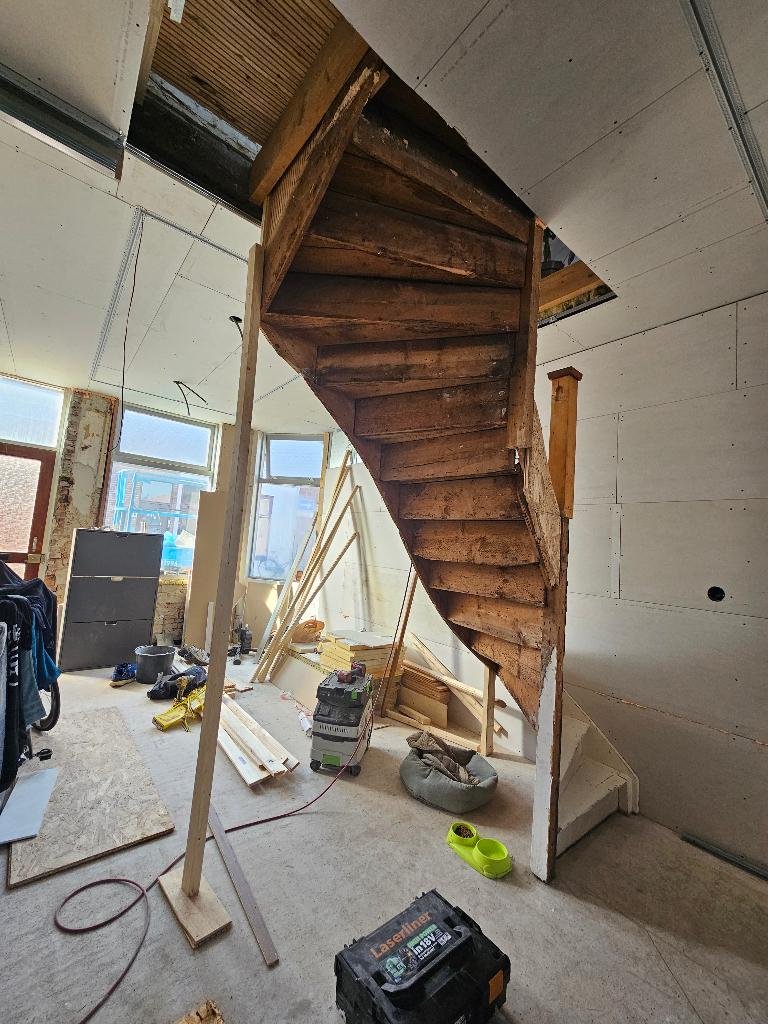 Houten trappen, Ophalen, Gebruikt, Trap, 2 tot 4 meter