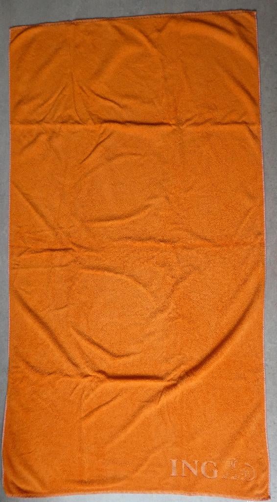 Groot ING badlaken 165 x 90 cm, Ophalen, Nieuw, Oranje, Handdoek