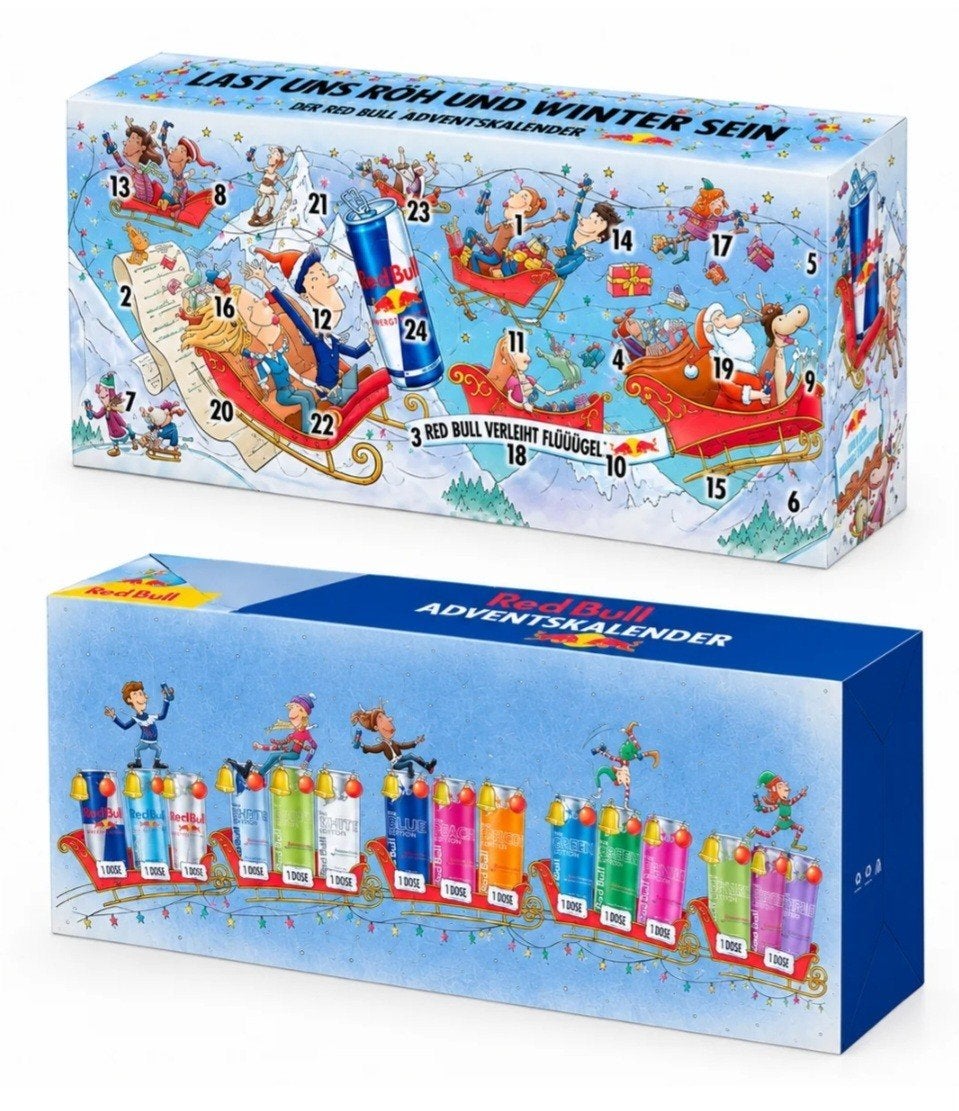 Redbull adventkalender, Ophalen