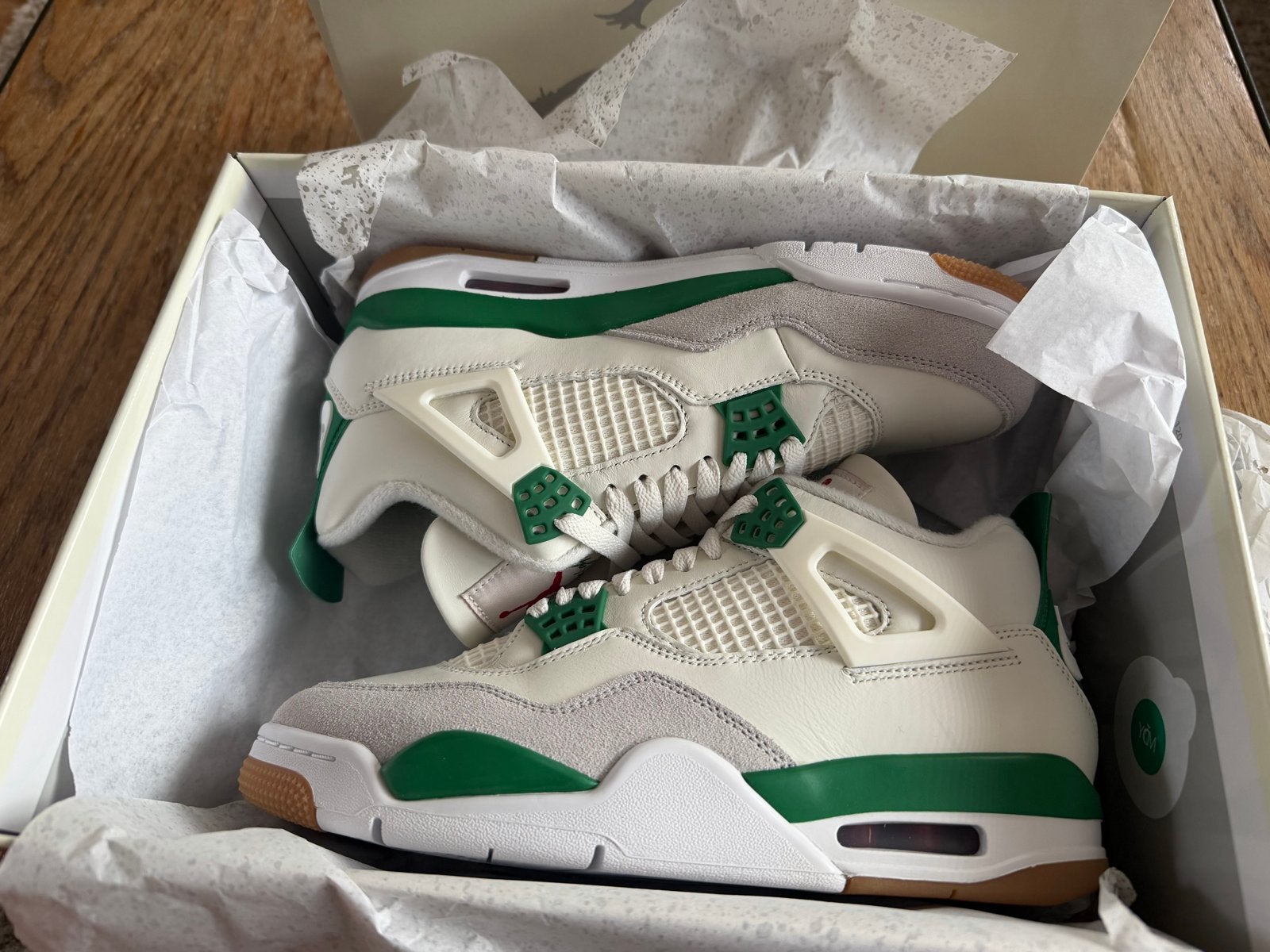 Nike Air Jordan 4 Retro SP - Sail/Pine Green, Ophalen of Verzenden, Nieuw, Wit, Sneakers of Gympen