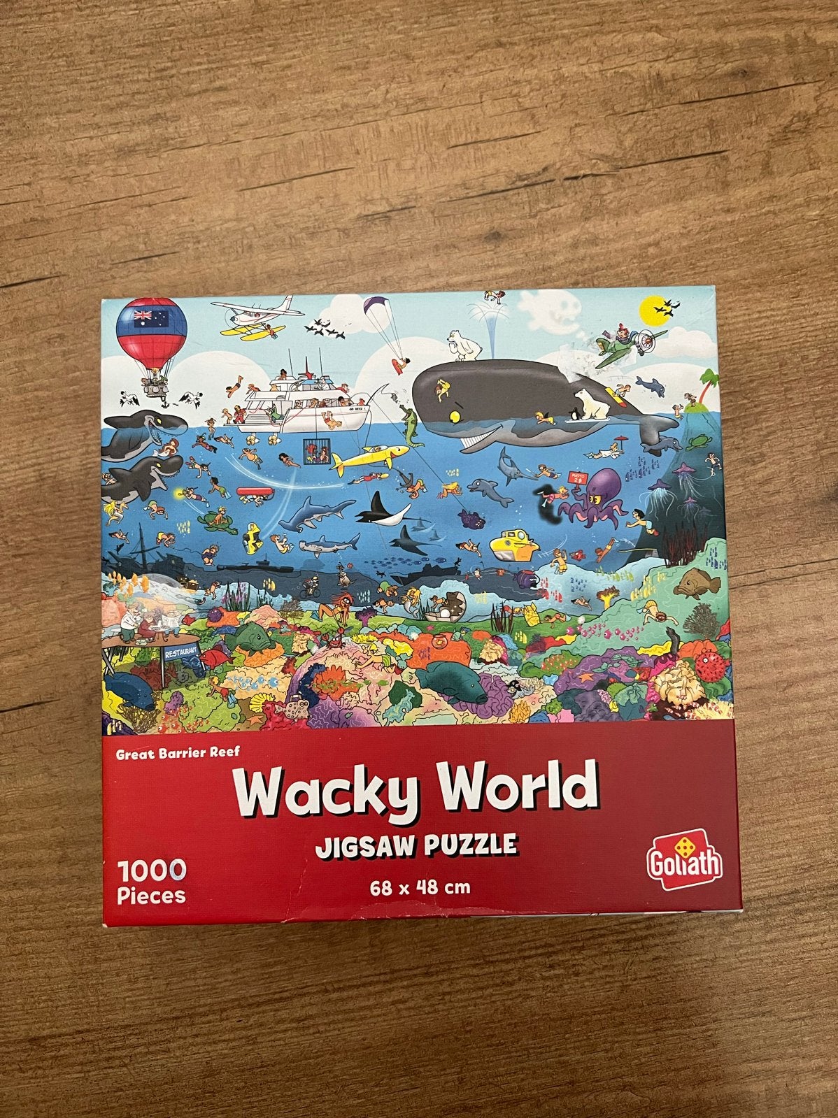 Goliath Wacky World Jigsaw Puzzel - 1000 stukjes, Hobby en Vrije tijd, Denksport en Puzzels, Ophalen of Verzenden, 500 t/m 1500 stukjes
