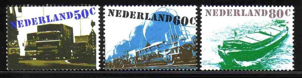 Nederland 1980 1204/1206 Verkeer & Vervoer, Postfris, Ophalen of Verzenden, Na 1940, Postfris