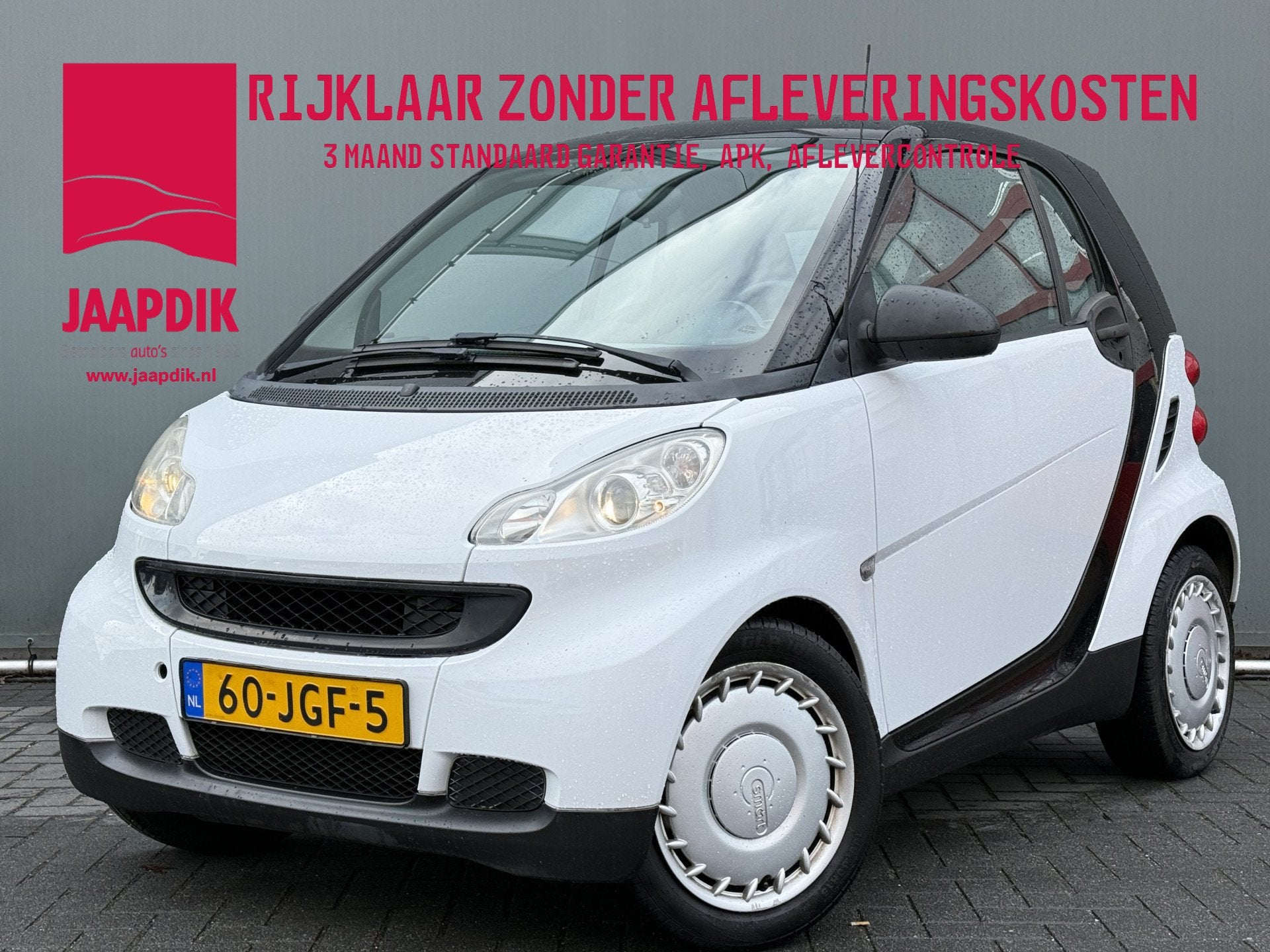 Smart Fortwo Coupé BWJ 2009 1.0 mhd 71 PK Pure AUTOMAAT | P, Auto's, Automaat, Achterwielaandrijving, Gebruikt, Zwart