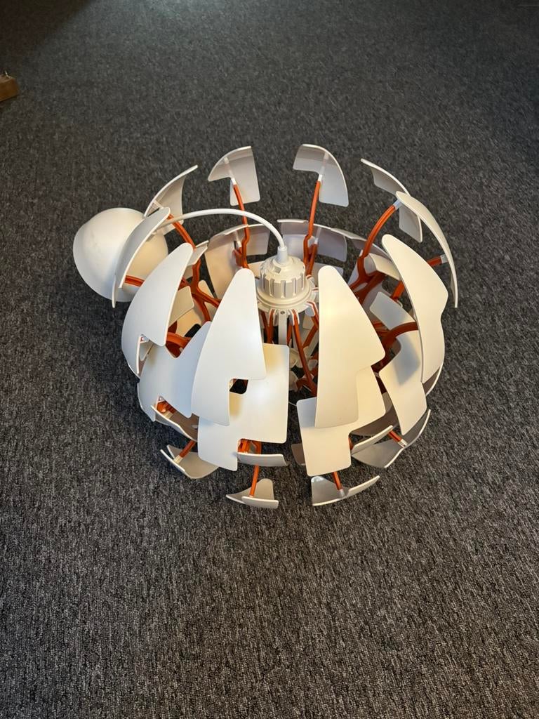 Ikea ps hanglamp wit oranje, Ophalen, Gebruikt, Minder dan 50 cm