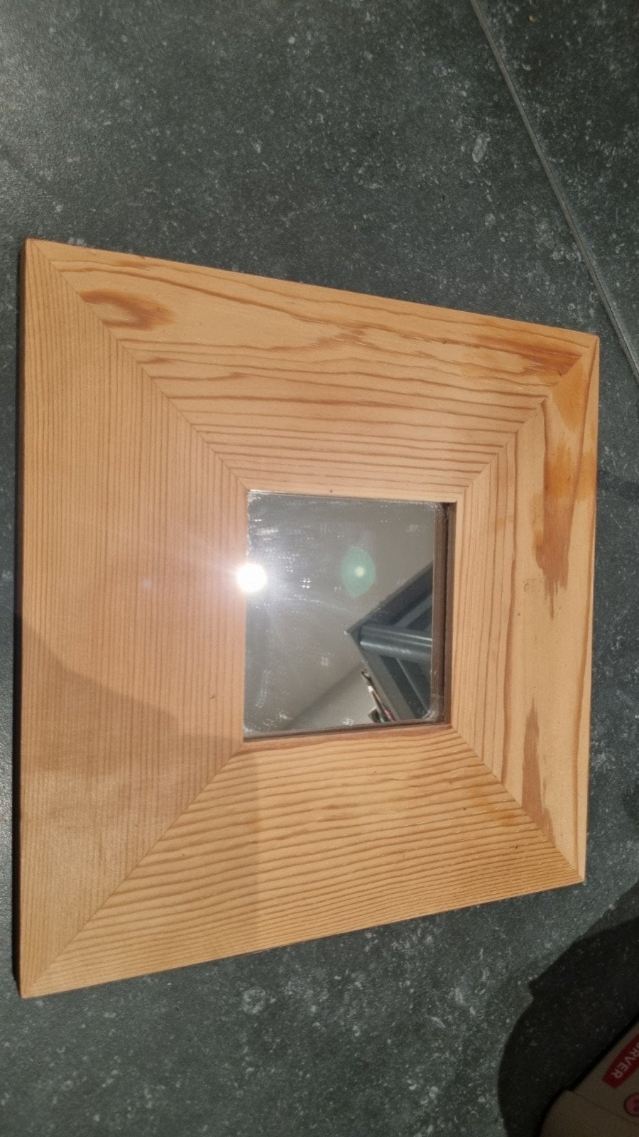 IKEA MALMA spiegel - Houten lijst, Minder dan 50 cm, Vierkant, Ophalen of Verzenden, Zo goed als nieuw