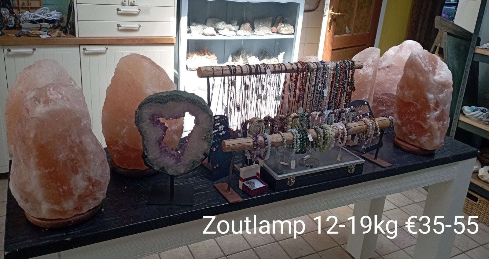 Grote Zoutlamp 12-19kg €35-55, Ophalen of Verzenden, Mineraal