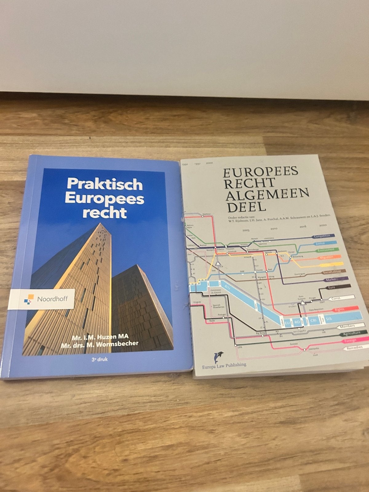 Twee boeken Europees recht: Praktisch en Algemeen Deel, Boeken, Ophalen of Verzenden, Gamma, Gelezen, WO