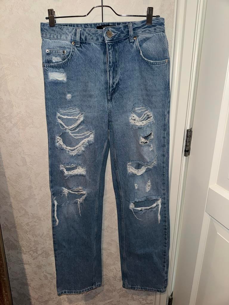 Nikkie spijkerbroek baggy, Ophalen of Verzenden, Zo goed als nieuw, Blauw, W28 - W29 (confectie 36)