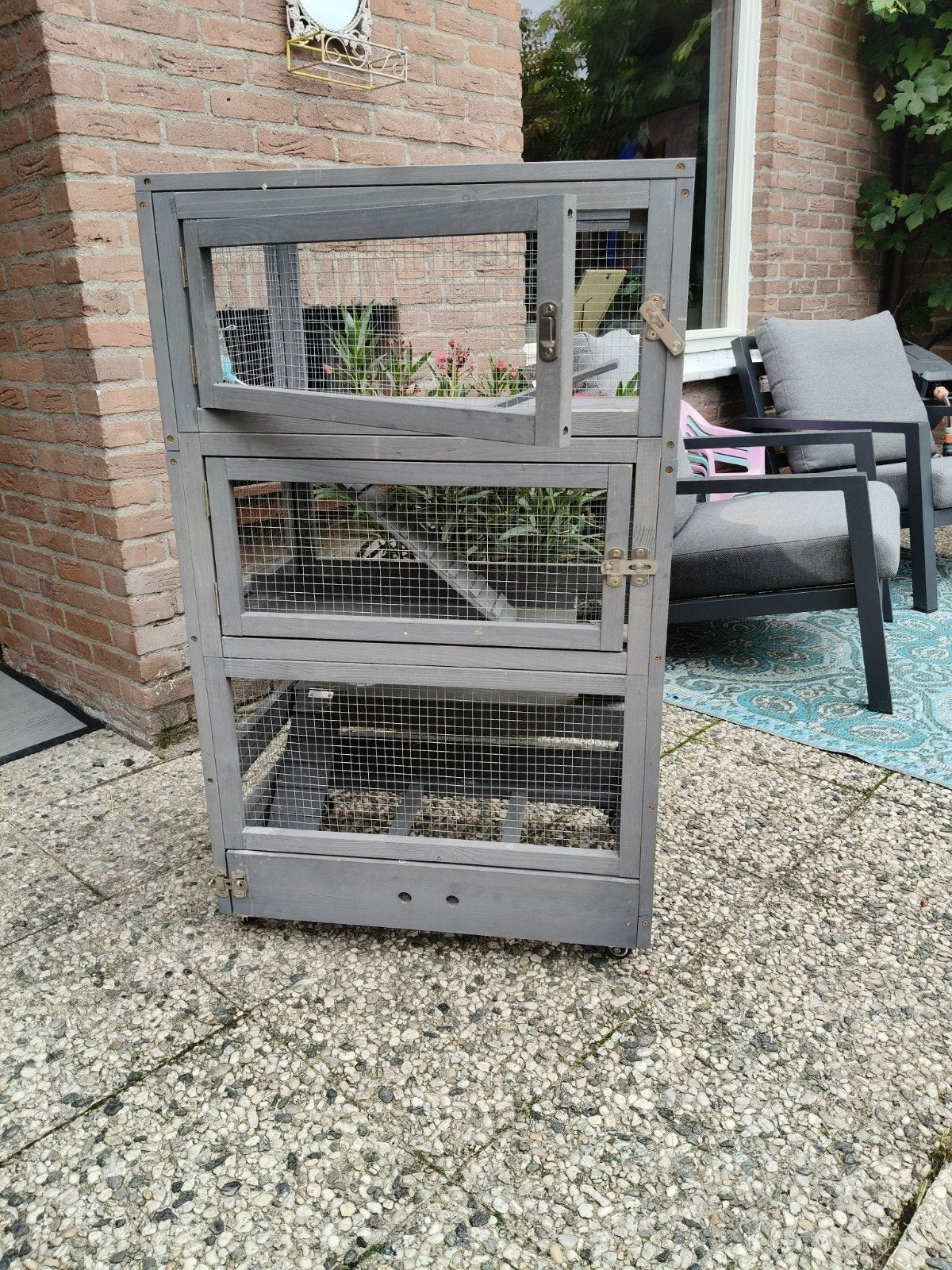 paw hut hamster flat hok 4 lagen, Dieren en Toebehoren, Ophalen, Zo goed als nieuw, 90 cm of meer, Hok
