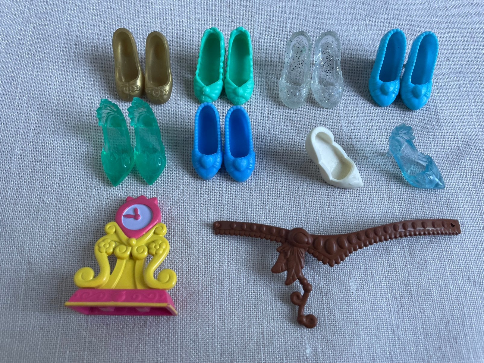 Disney Prinsessen schoentjes accessoires Hasbro Barbie., Ophalen of Verzenden, Gebruikt, Accessoires