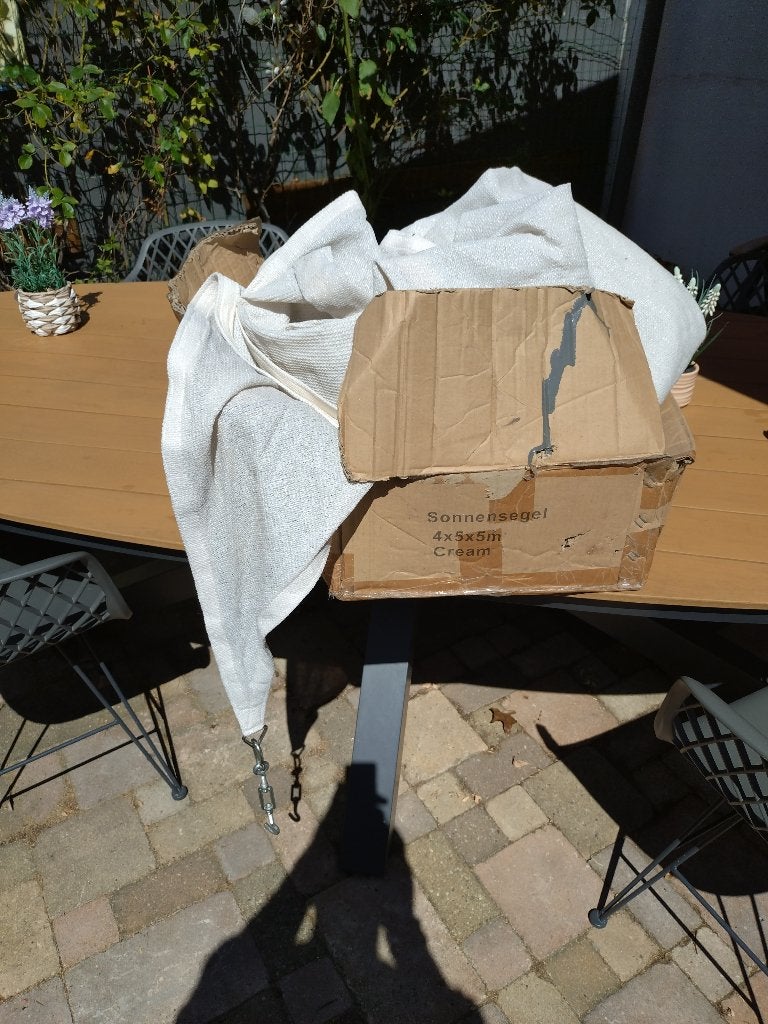 Zonnescherm 4x5x5m, Ophalen, Gebruikt, Overige typen, 250 cm tot 450 cm