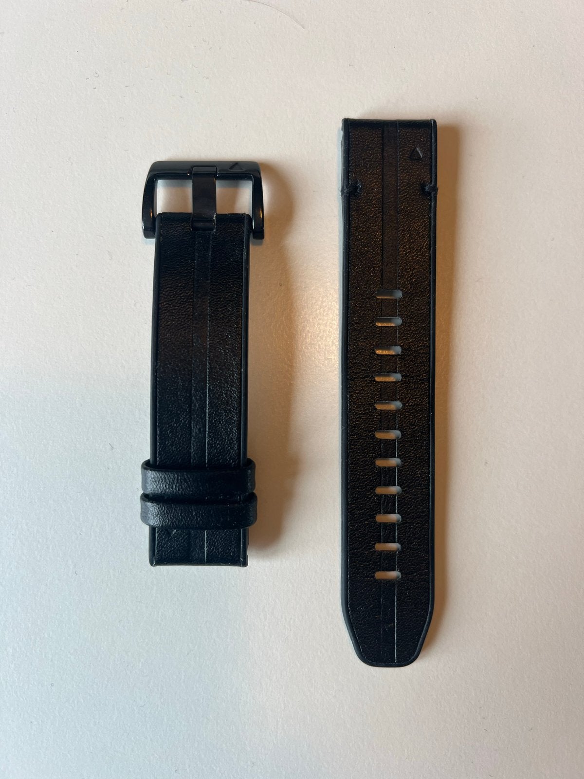 Stravo QuickFit 22 Leren Sportband voor Garmin Smartwatches, Ophalen of Verzenden, Nieuw, Zwart