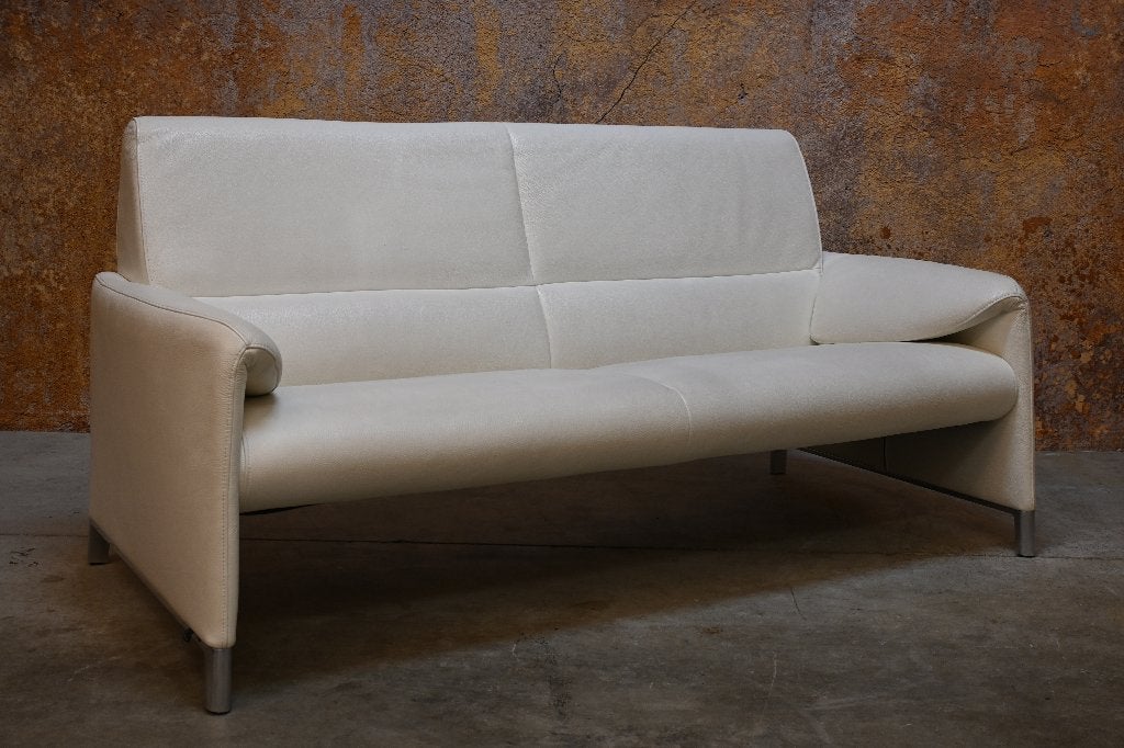 AlsNIEUW! witte leren Leolux Felizia designbank nieuwpr 5300, Huis en Inrichting, Leolux, Leolux, 150 tot 200 cm, Tweepersoons