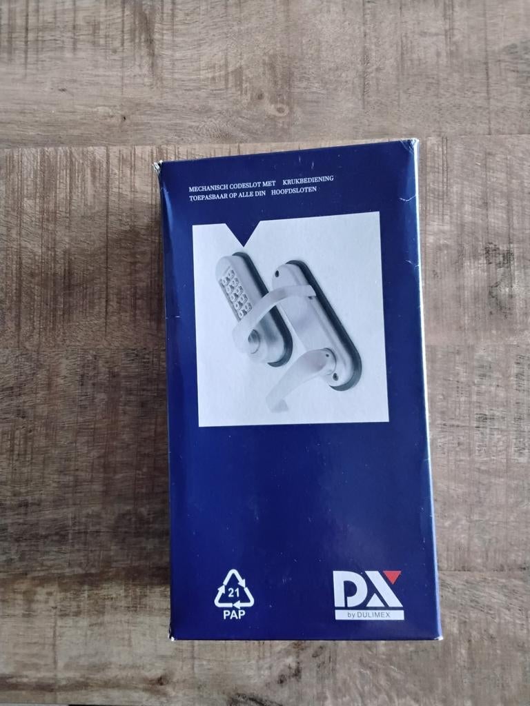 Mechanisch codeslot met krukbediening - DX by Dulimex, Doe-het-zelf en Verbouw, Hang- en Sluitwerk, Ophalen of Verzenden