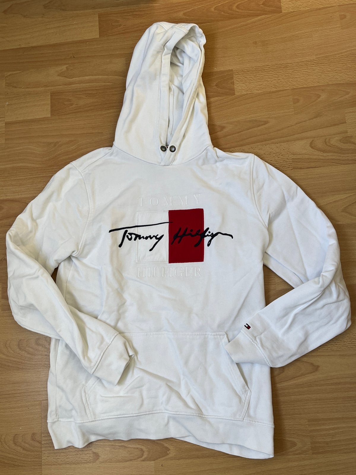 Tommy Hilfiger Trui Maat M, Ophalen of Verzenden, Gedragen, Maat 48/50 (M), Wit